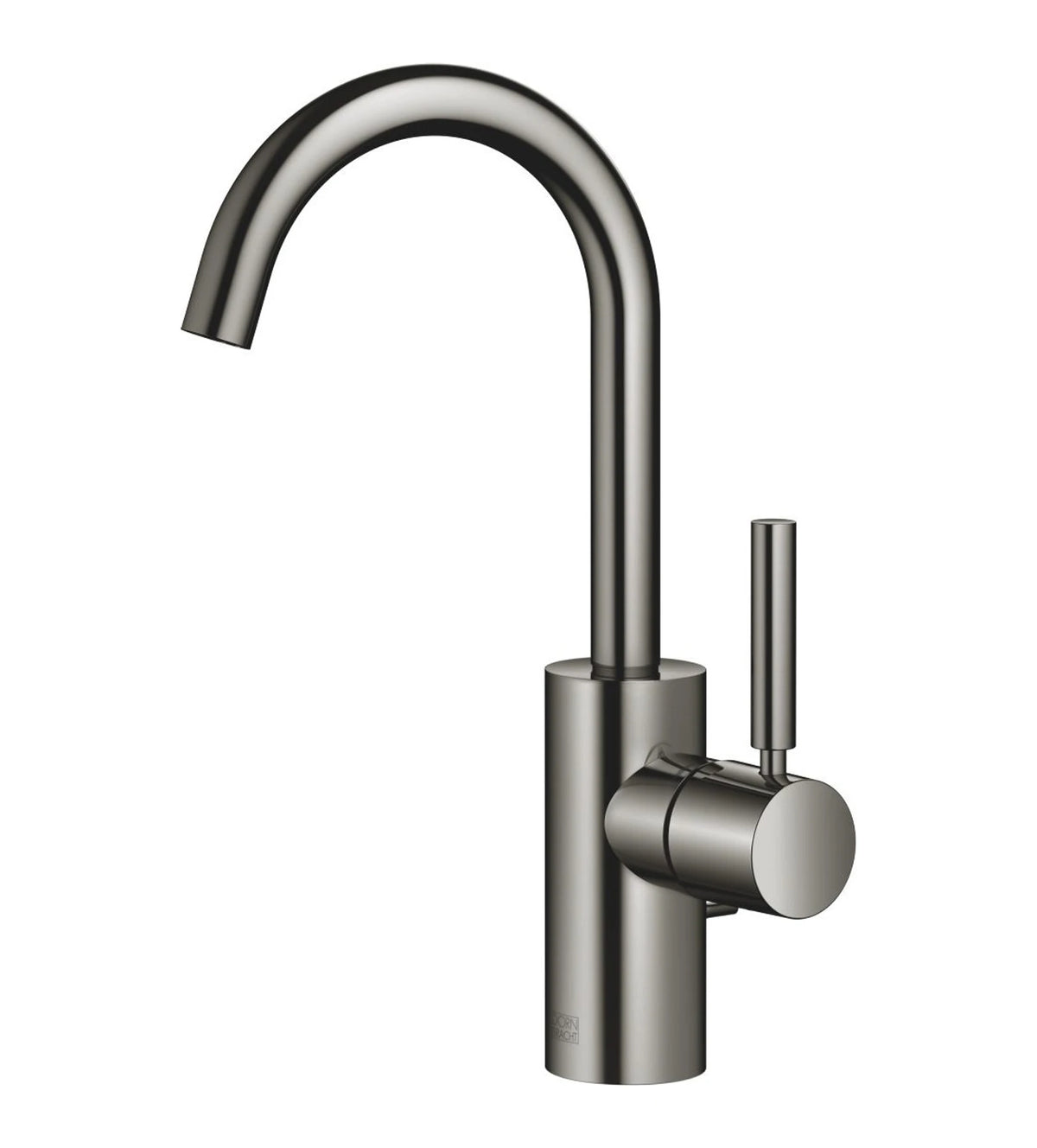 Tvättställsblandare Dornbracht META med lyftventil och svängbar pip 123 mm Dark Chrome
