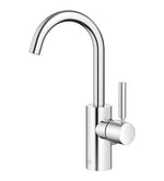 Tvättställsblandare Dornbracht META med lyftventil och svängbar pip 123 mm Krom