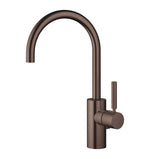 Tvättställsblandare Dornbracht META med lyftventil och svängbar pip 165 mm, pipböjning 180° Borstad Dark Bronze