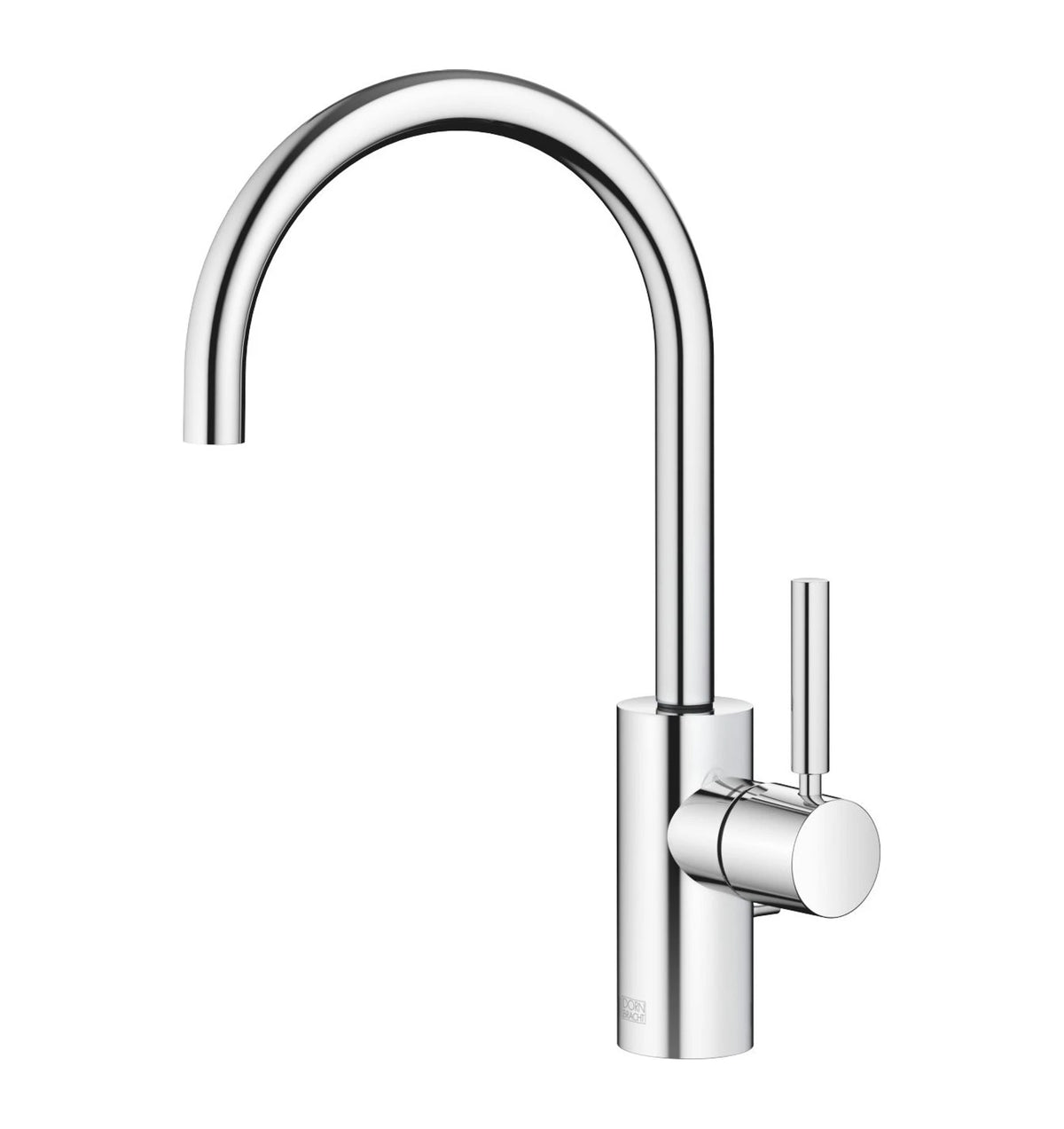 Tvättställsblandare Dornbracht META med lyftventil och svängbar pip 165 mm, pipböjning 180° Krom