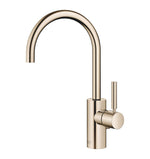 Tvättställsblandare Dornbracht META med lyftventil och svängbar pip 165 mm, pipböjning 180° Light Gold