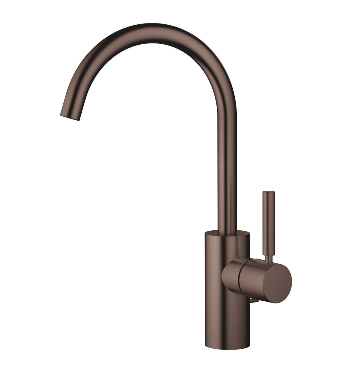 Tvättställsblandare Dornbracht META med lyftventil och svängbar pip 167 mm Borstad Dark Bronze