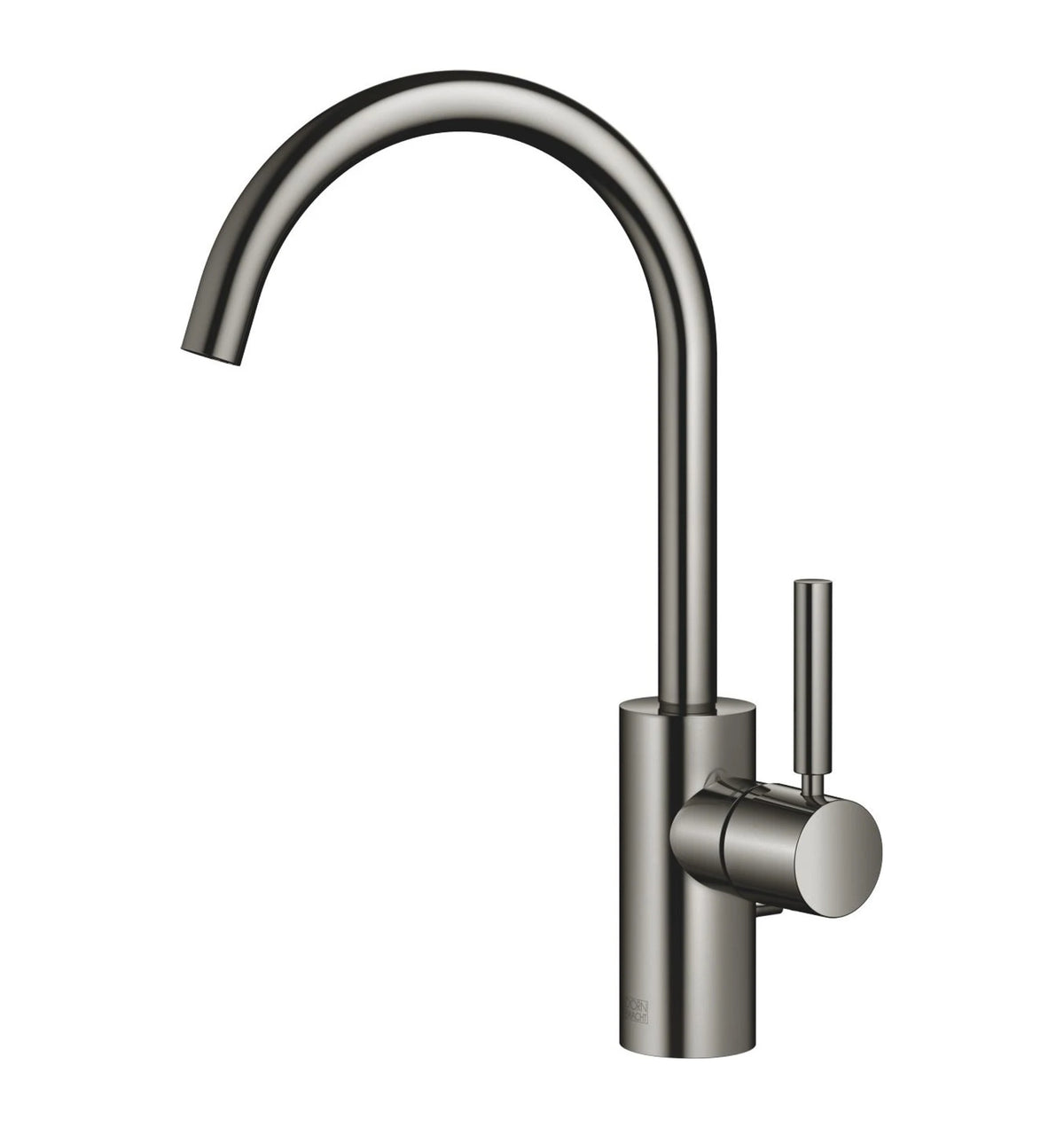 Tvättställsblandare Dornbracht META med lyftventil och svängbar pip 167 mm Dark Chrome
