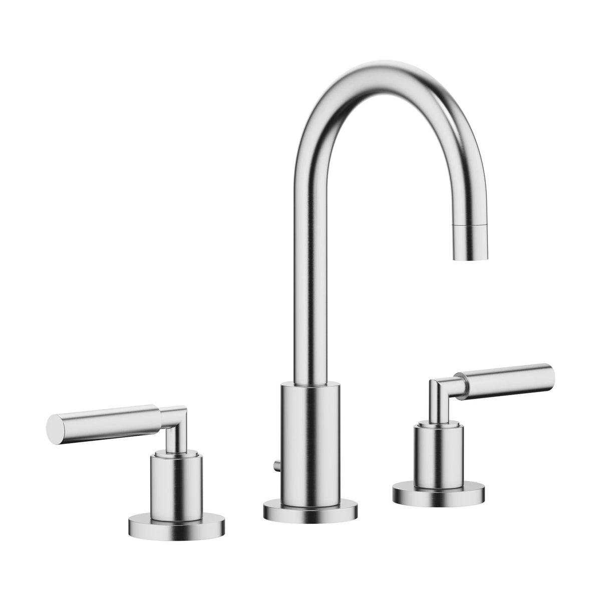 Tvättställsblandare Dornbracht TARA 3-hål 135 mm med spakgrepp Borstad Krom