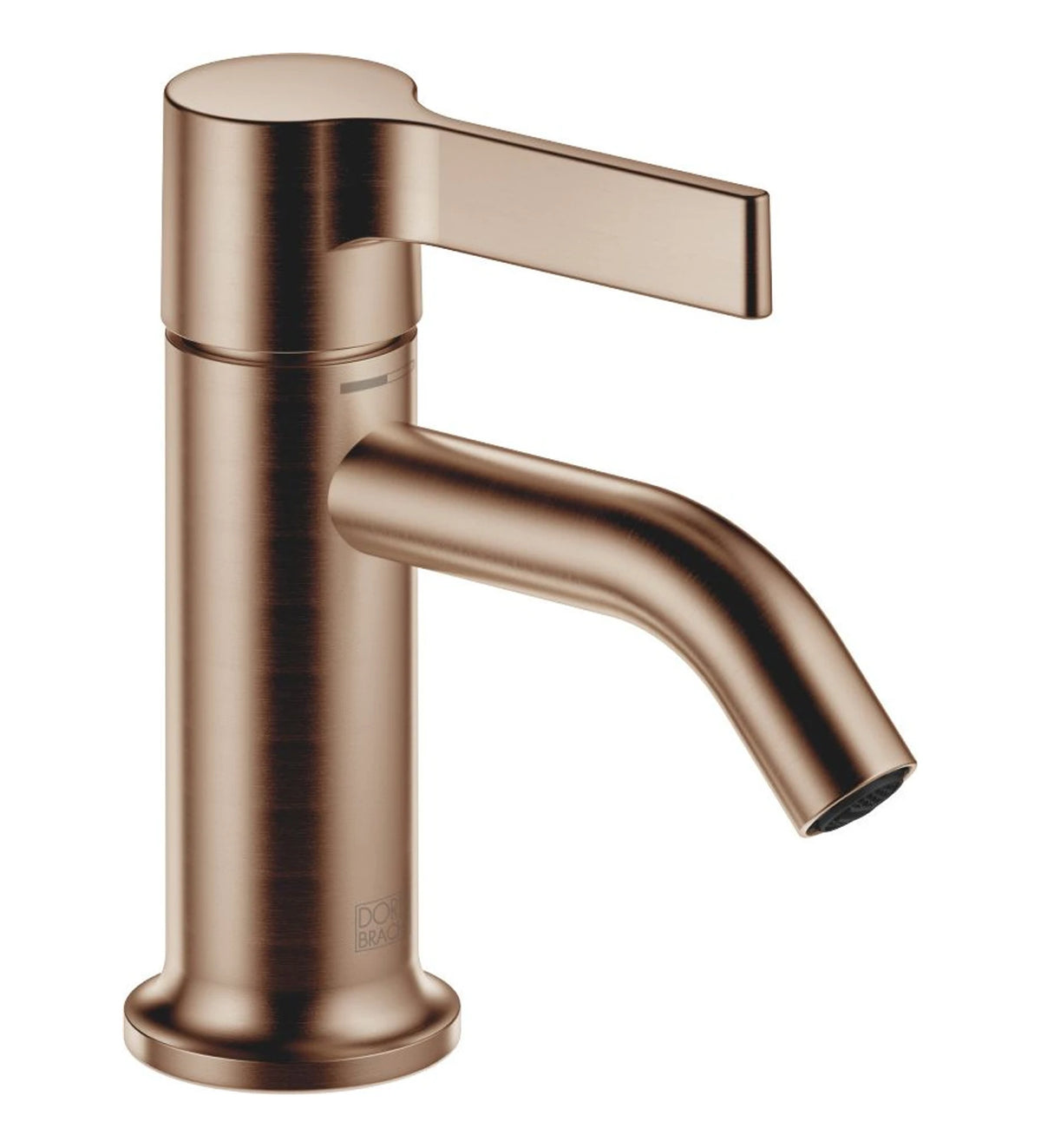 Tvättställsblandare Dornbracht VAIA med lyftventil och fast pip 106 mm Borstad Brons