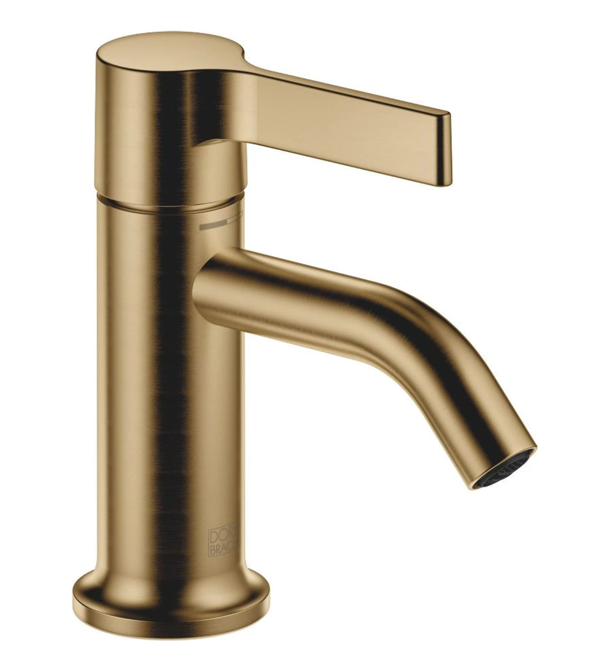 Tvättställsblandare Dornbracht VAIA med lyftventil och fast pip 106 mm Borstad Dark Brass