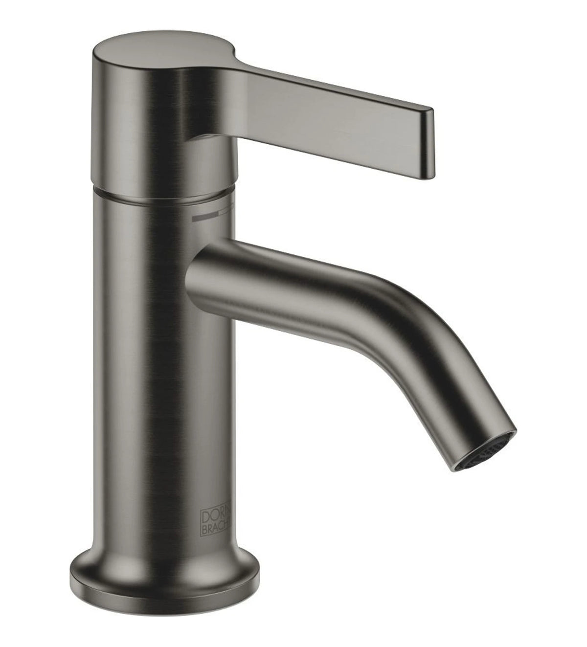 Tvättställsblandare Dornbracht VAIA med lyftventil och fast pip 106 mm Borstad Dark Platinum