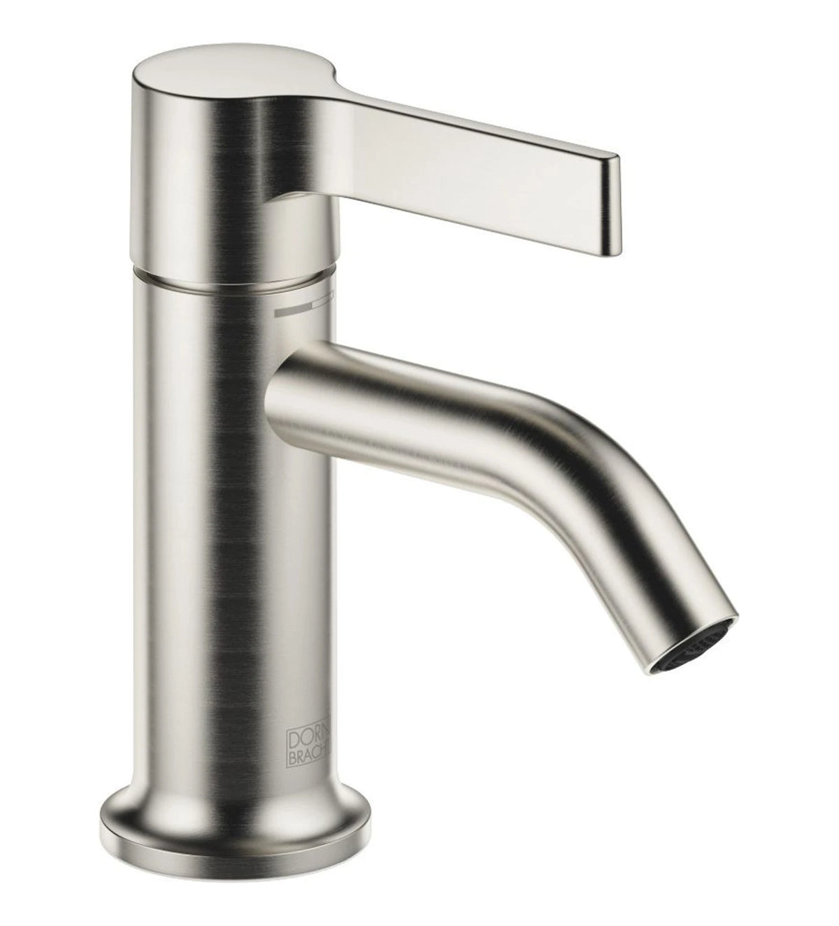 Tvättställsblandare Dornbracht VAIA med lyftventil och fast pip 106 mm Borstad Platina