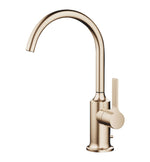 Tvättställsblandare Dornbracht VAIA med spakgrepp, lyftventil och svängbar pip 167 mm Borstad Champagne