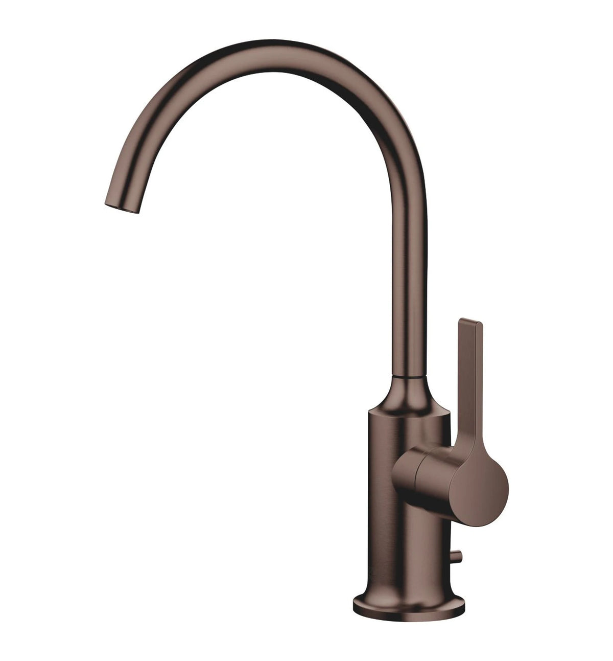 Tvättställsblandare Dornbracht VAIA med spakgrepp, lyftventil och svängbar pip 167 mm Borstad Dark Bronze