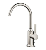Tvättställsblandare Dornbracht VAIA med spakgrepp, lyftventil och svängbar pip 167 mm Borstad Platina