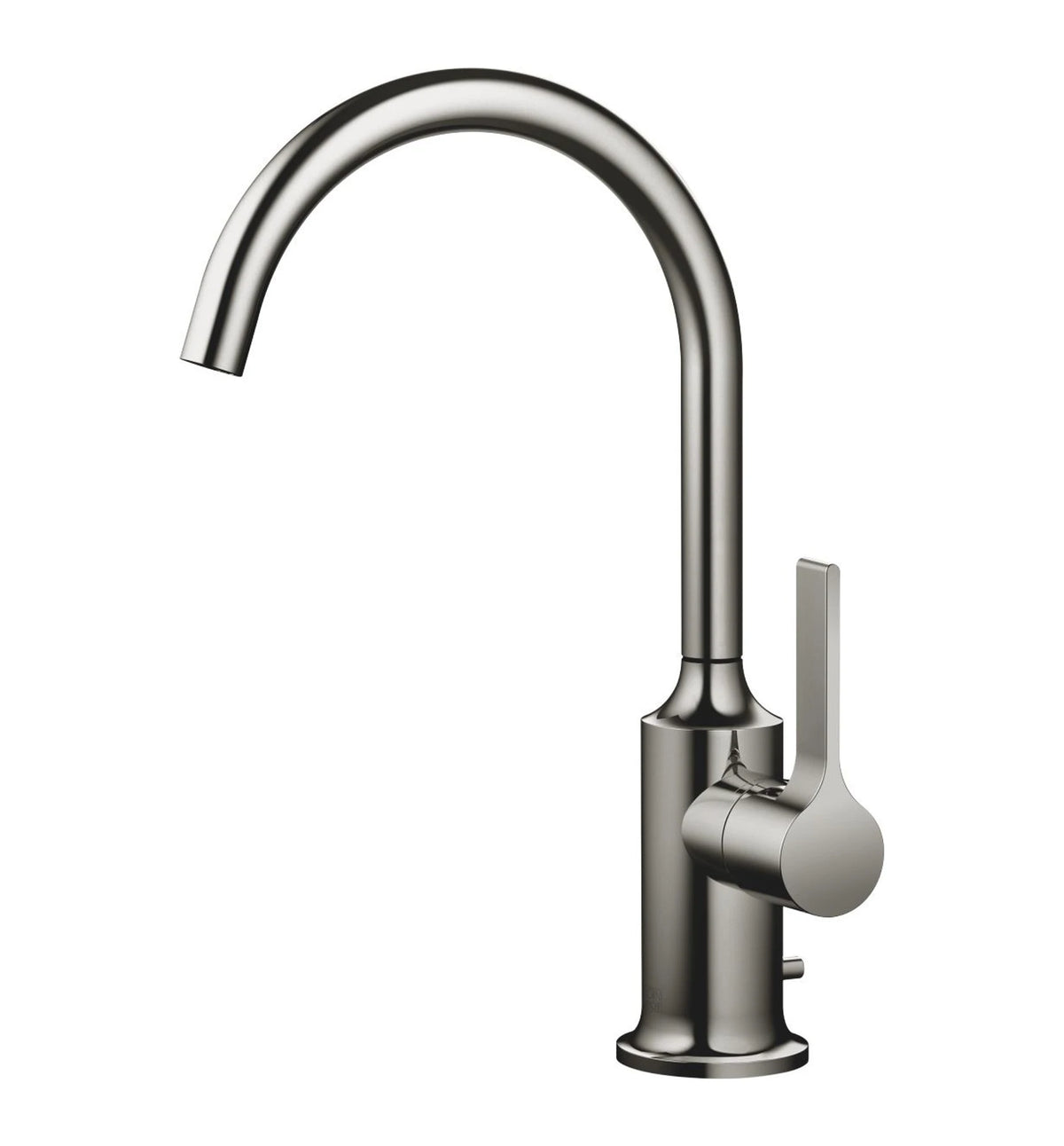 Tvättställsblandare Dornbracht VAIA med spakgrepp, lyftventil och svängbar pip 167 mm Dark Chrome