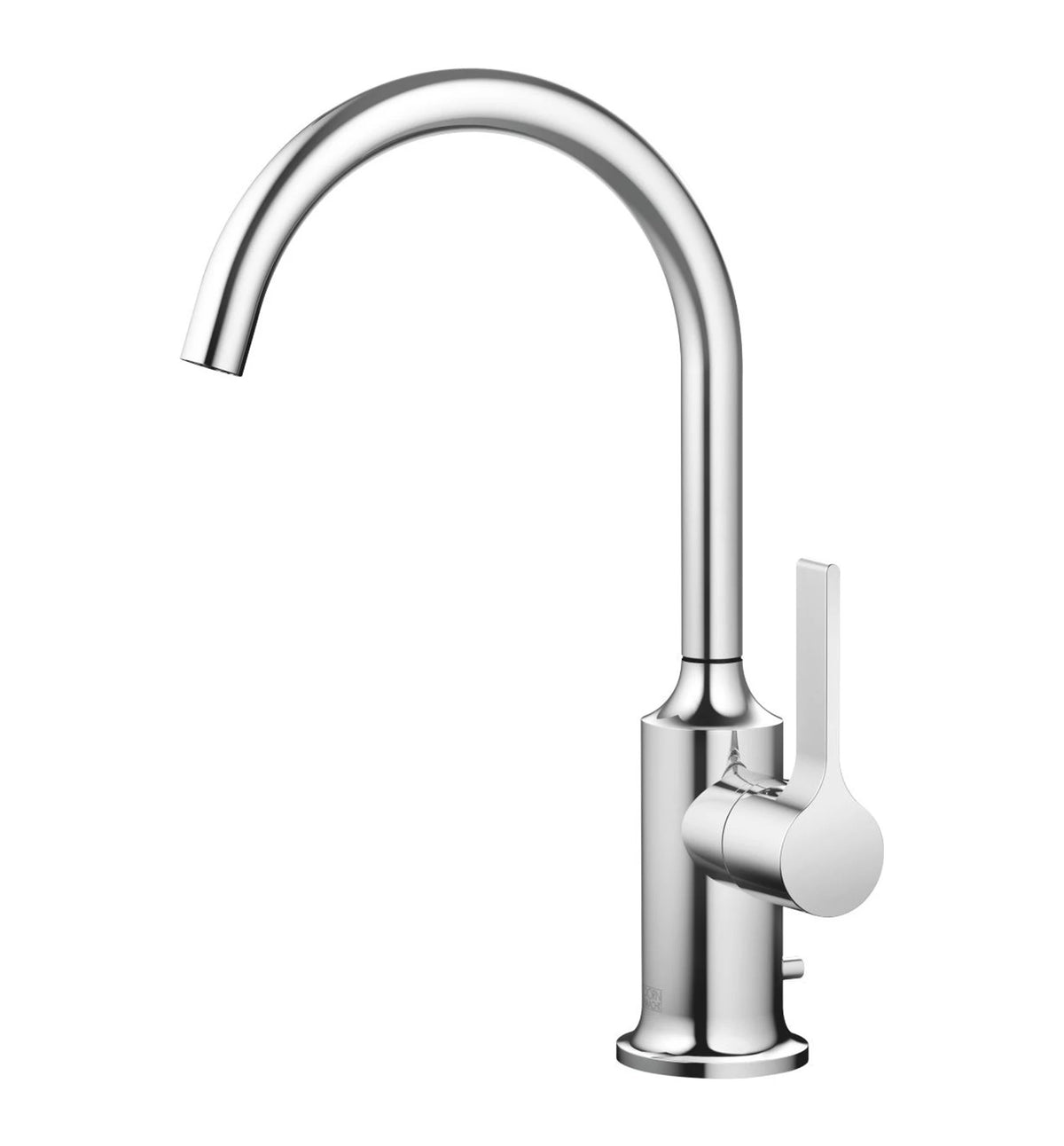 Tvättställsblandare Dornbracht VAIA med spakgrepp, lyftventil och svängbar pip 167 mm Krom