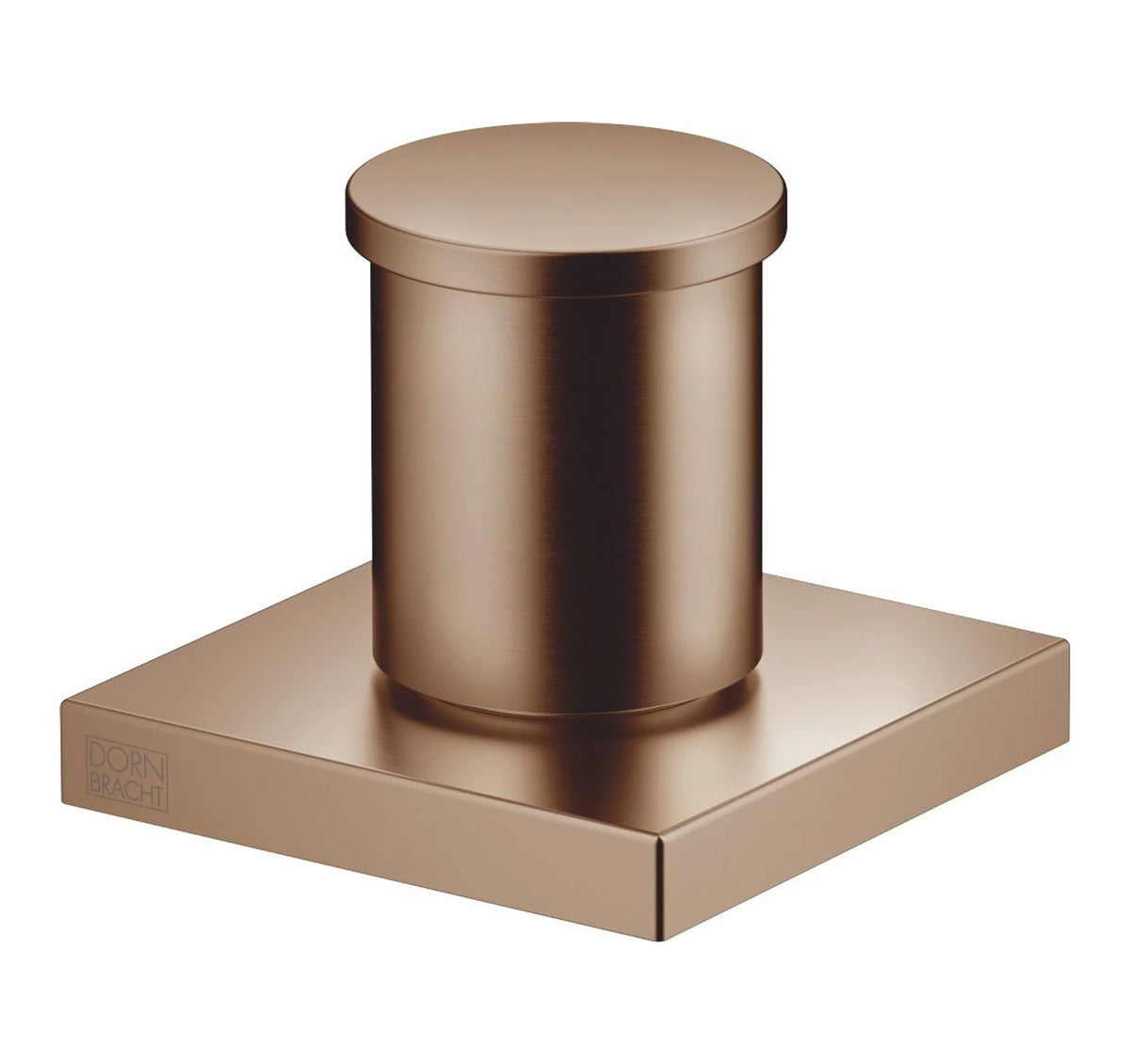 Tvåvägsomkastare Dornbracht för badkarskant kantig täckbricka Borstad Brons