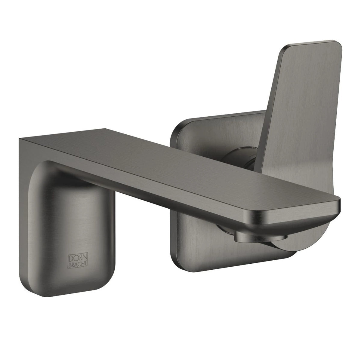 Väggmonterad engreppsblandare Dornbracht LISSÉ till tvättfat 210 mm Borstad Dark Platinum
