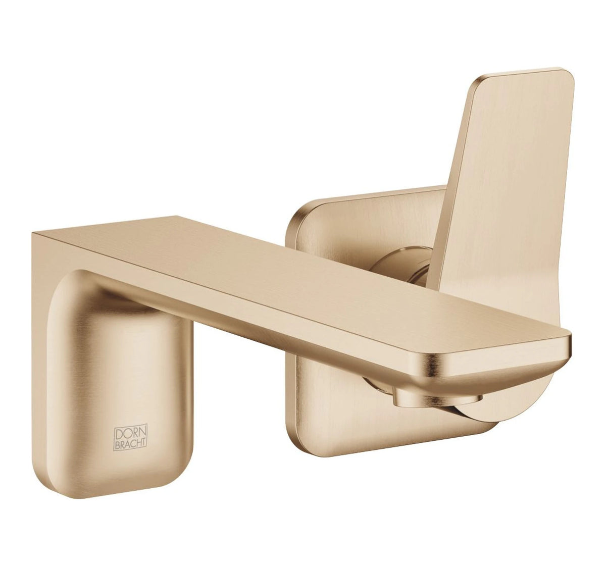 Väggmonterad engreppsblandare Dornbracht LISSÉ till tvättfat 210 mm Borstad Light Gold