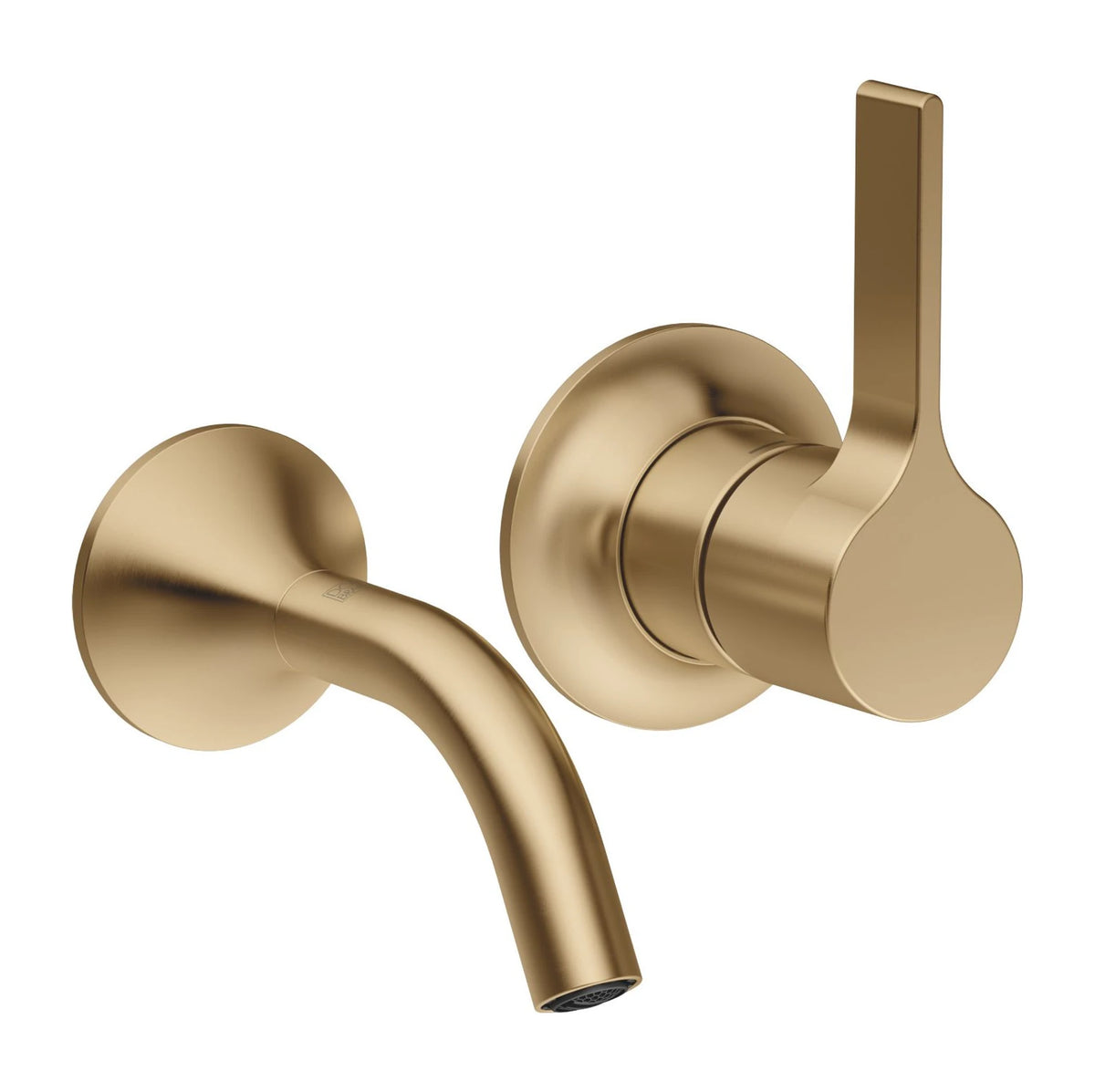 Väggmonterad engreppsblandare Dornbracht VAIA till tvättfat 125 mm Borstad Dark Brass