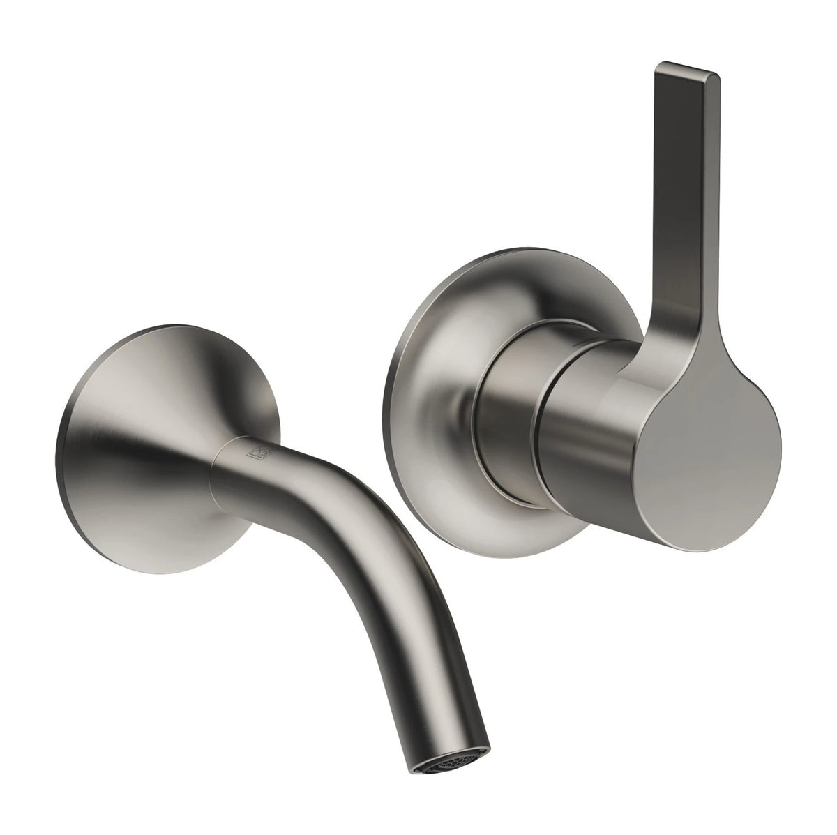 Väggmonterad engreppsblandare Dornbracht VAIA till tvättfat 125 mm Borstad Dark Platinum