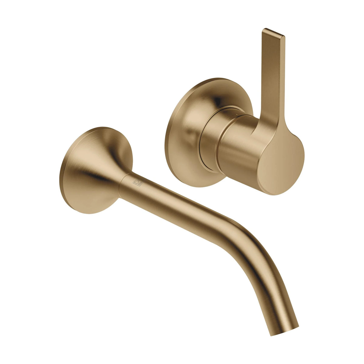 Väggmonterad engreppsblandare Dornbracht VAIA till tvättfat 190 mm Borstad Dark Brass