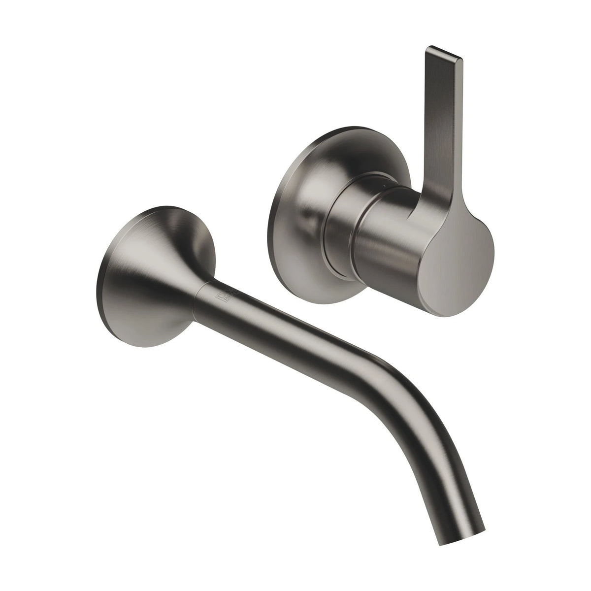Väggmonterad engreppsblandare Dornbracht VAIA till tvättfat 190 mm Borstad Dark Platinum
