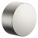 Väggventil Dornbracht 1/2" med vred Ø 60 mm för varmvatten Borstad Platina
