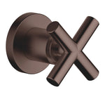 Väggventil Dornbracht TARA 1/2" med kryssgrepp Borstad Dark Bronze