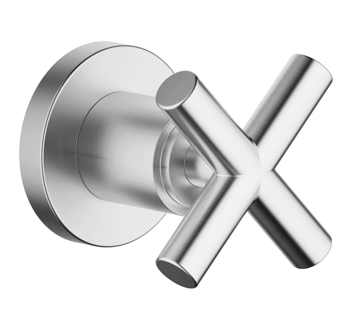 Väggventil Dornbracht TARA 3/4" med kryssgrepp Borstad Krom