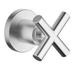 Väggventil Dornbracht TARA 3/4" med kryssgrepp Borstad Krom