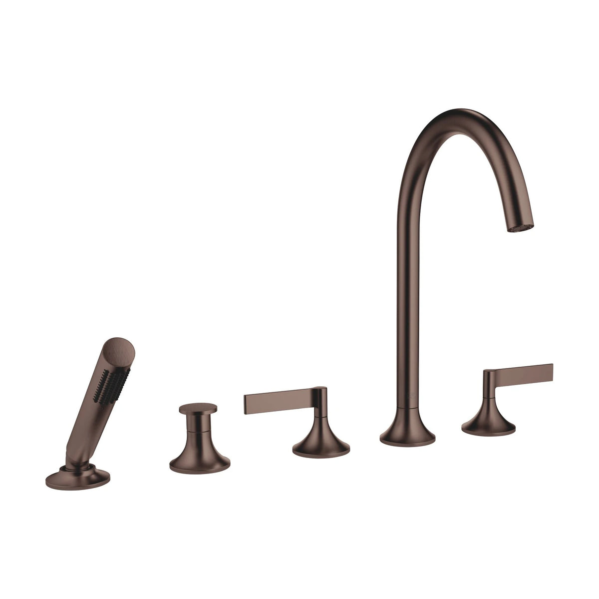 Dornbracht VAIA femhål spakgrepp Borstad Dark Bronze badkarsblandare