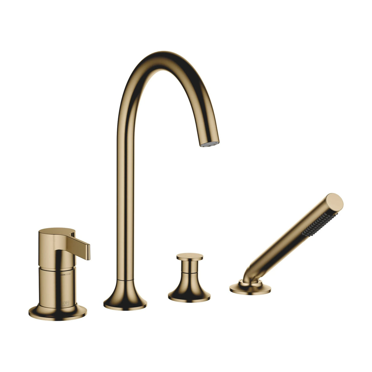 Dornbracht VAIA fyrhål Borstad Dark Brass badkarsblandare
