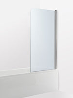 Badkarsvägg Duschbyggarna Bad Modell 23 Svängbar, 1000x1500, högerhängd, Kromoptik, Isglas