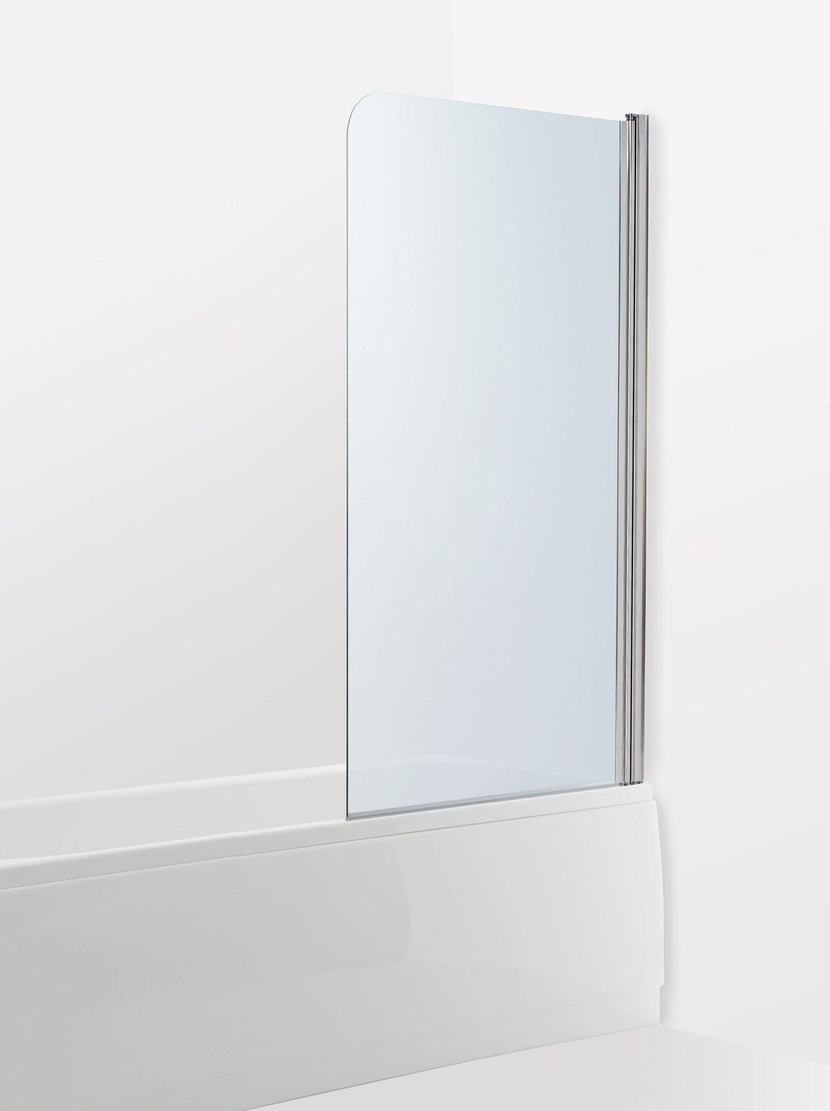 Badkarsvägg Duschbyggarna Bad Modell 23 Svängbar, 700x1500, högerhängd, Kromoptik, Isglas