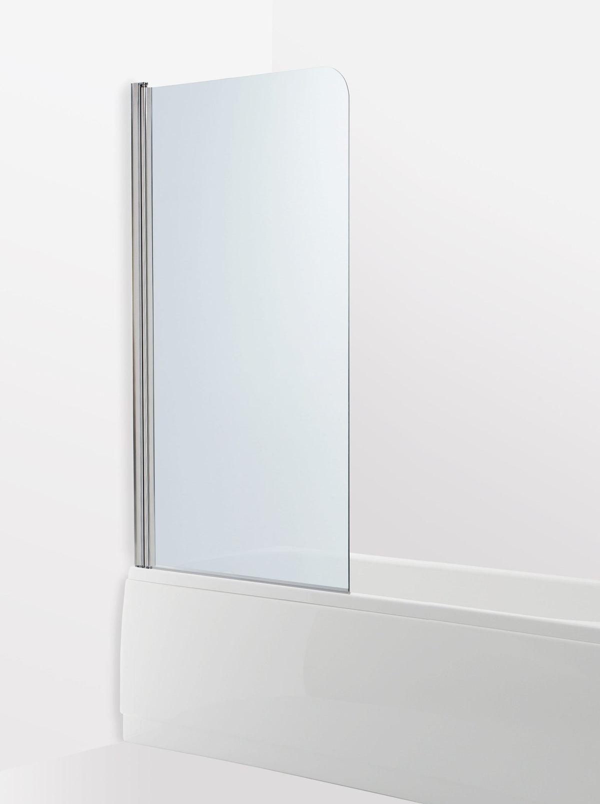 Badkarsvägg Duschbyggarna Bad Modell 23 Svängbar, 700x1500, vänsterhängd, Kromoptik, Isglas