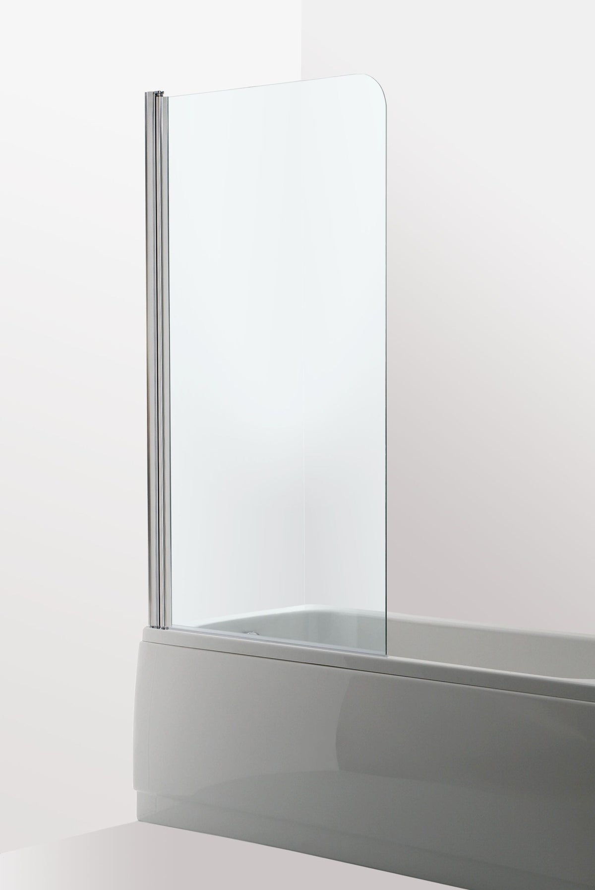 Badkarsvägg Duschbyggarna Bad Modell 23 Svängbar, 800x1500, vänsterhängd, Kromoptik, Klarglas