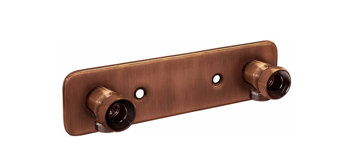 Blandarfäste Duschbyggarna c/c 160 mm för utanpåliggande rördragning, Koppar