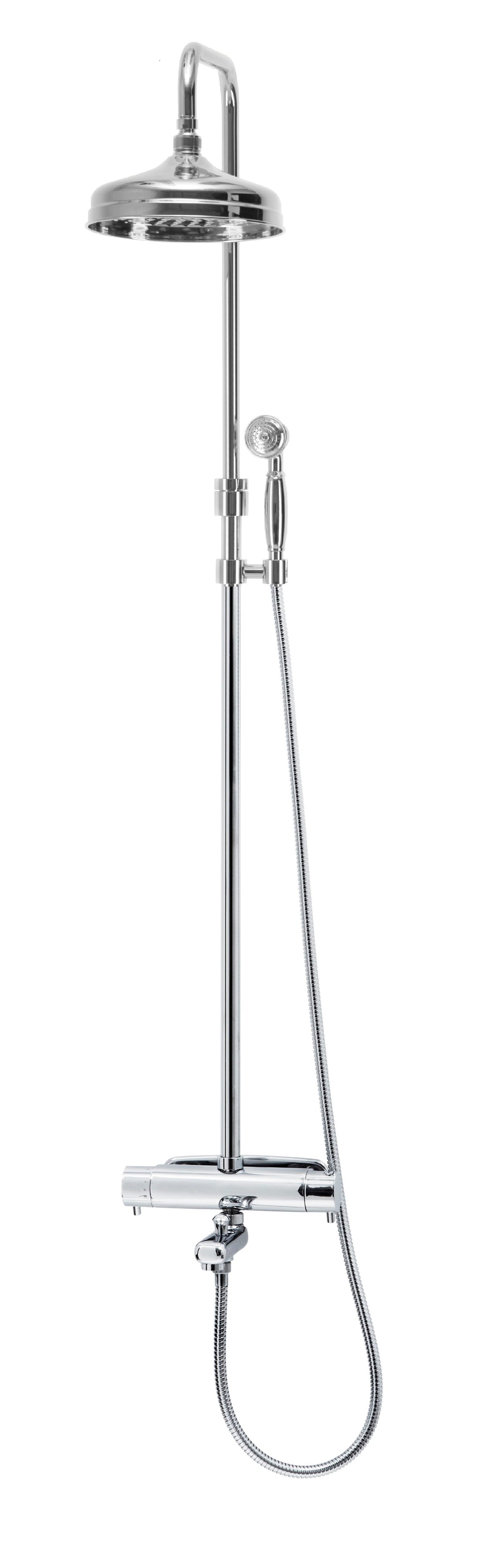 Takdusch Duschbyggarna Colour Line för Badkar Krom, 150 mm