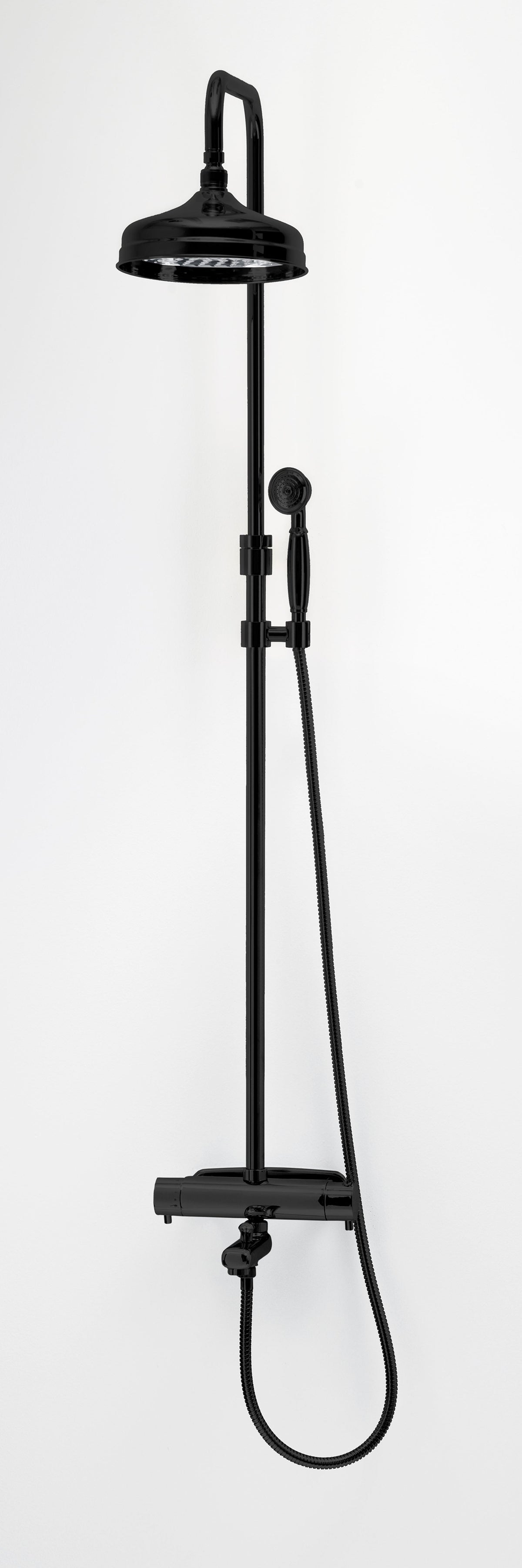 Takdusch Duschbyggarna Colour Line för Badkar Svart matt, 160 mm