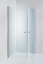 Duschhörna Duschbyggarna Corny de Luxe, 700x700 mm, Kromoptik, Klarglas