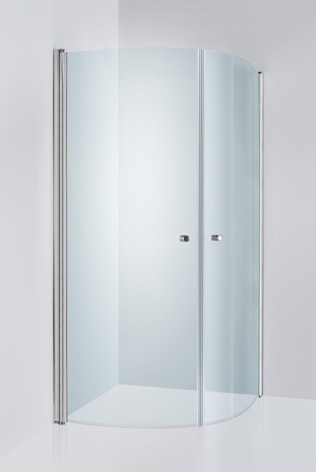 Duschhörna Duschbyggarna Corny de Luxe, 700x700 mm, Kromoptik, Klarglas