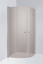 Duschhörna Duschbyggarna Corny de Luxe, 900x900 mm, Kromoptik, Bruntonat