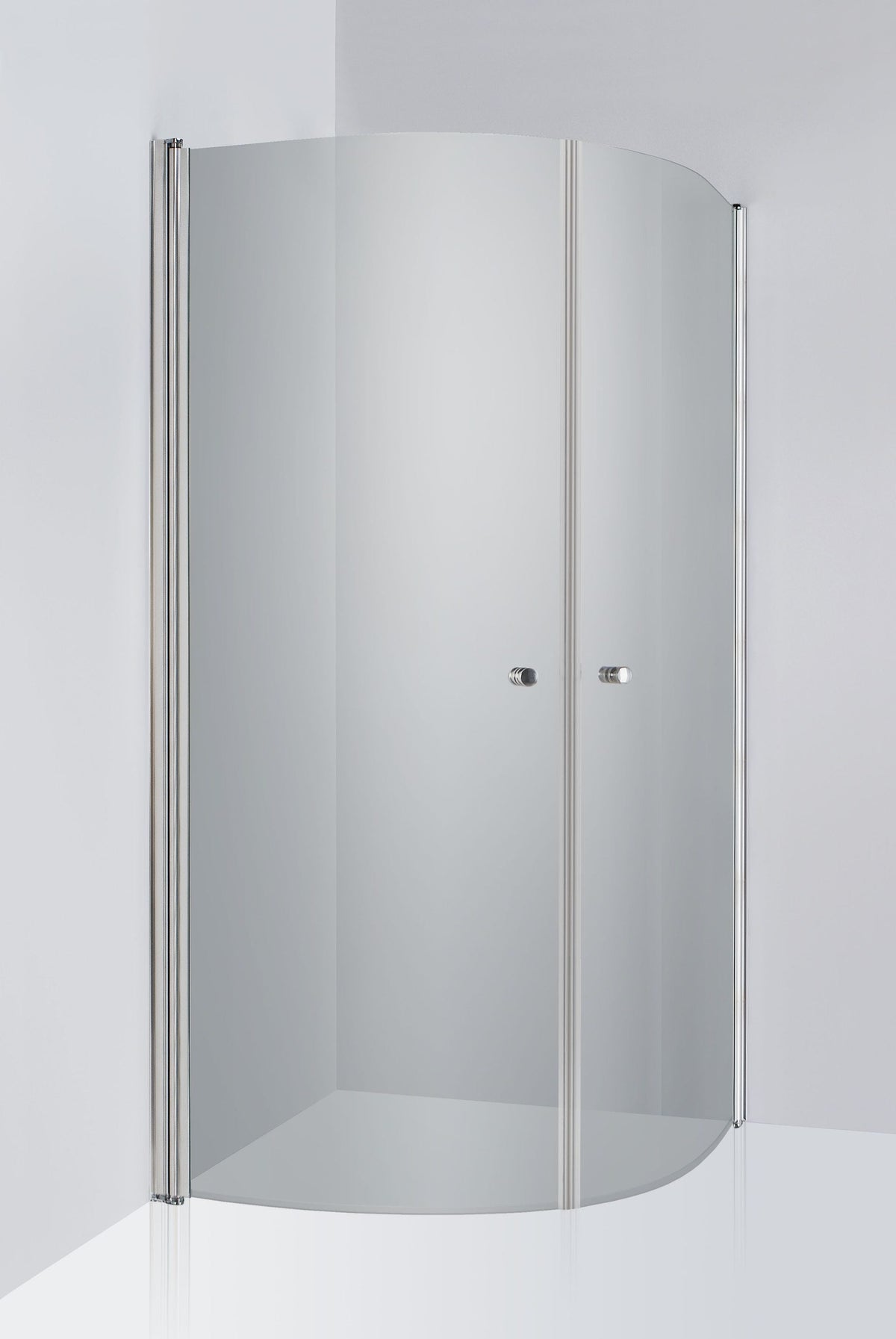 Duschhörna Duschbyggarna Corny de Luxe, 900x900 mm, Kromoptik, Gråtonat