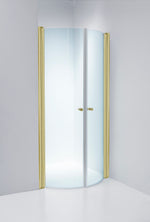 Duschdörrar Duschbyggarna Corny de Luxe Nisch, 1120-1180 mm, Guldoptik, Klarglas