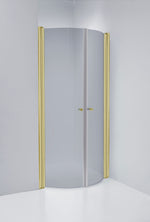 Duschdörrar Duschbyggarna Corny de Luxe Nisch, 1260-1320 mm, Guldoptik, Gråtonat