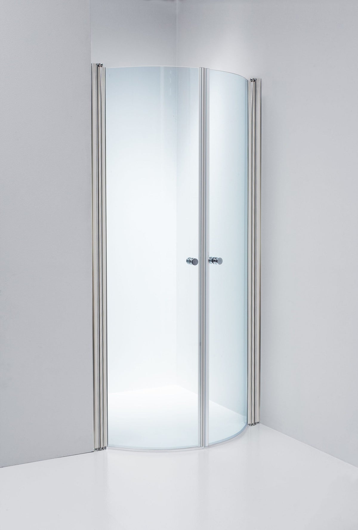 Duschdörrar Duschbyggarna Corny de Luxe Nisch, 1260-1320 mm, Kromoptik, Klarglas