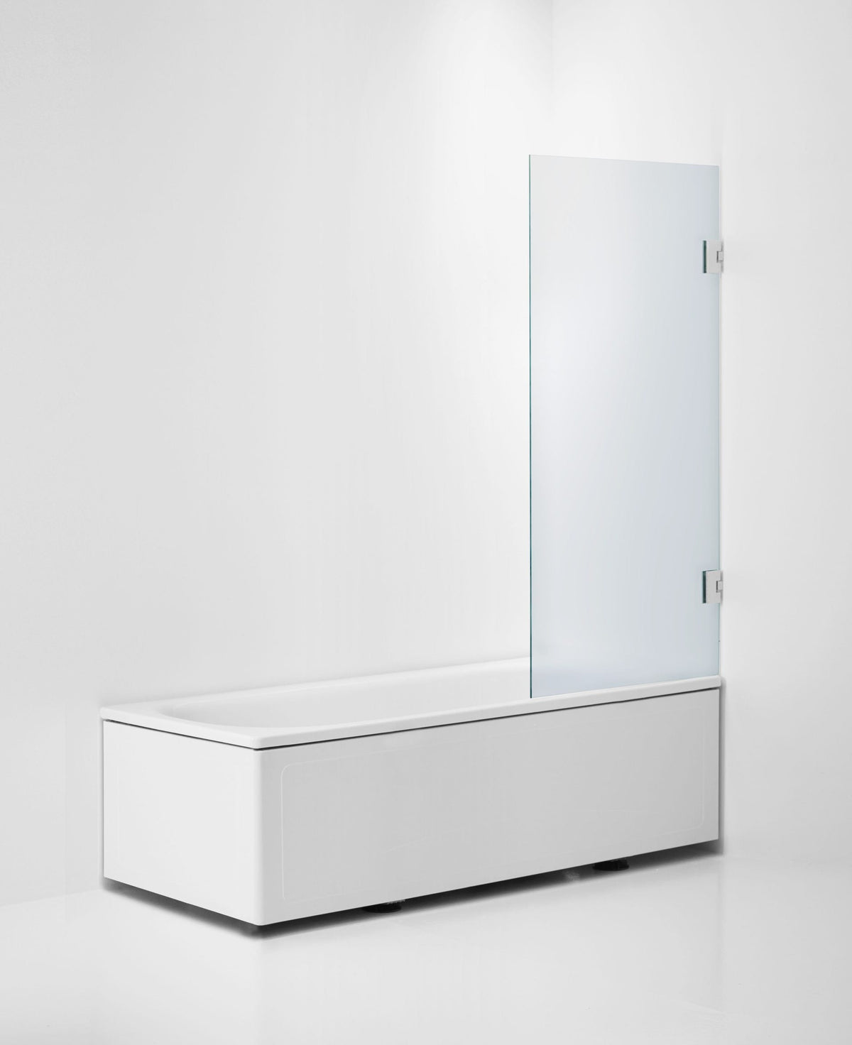 Badkarsvägg Duschbyggarna Design Bad Modell 770 måttbeställd, Högerhängd, Krom, Isglas 6 mm