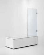 Badkarsvägg Duschbyggarna Design Bad Modell 770 måttbeställd, Högerhängd, Krom, Isglas 6 mm