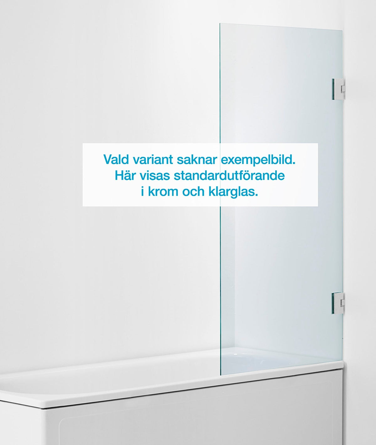 Badkarsvägg Duschbyggarna Design Bad Modell 770 måttbeställd, Högerhängd, Krom, Wave 6 mm