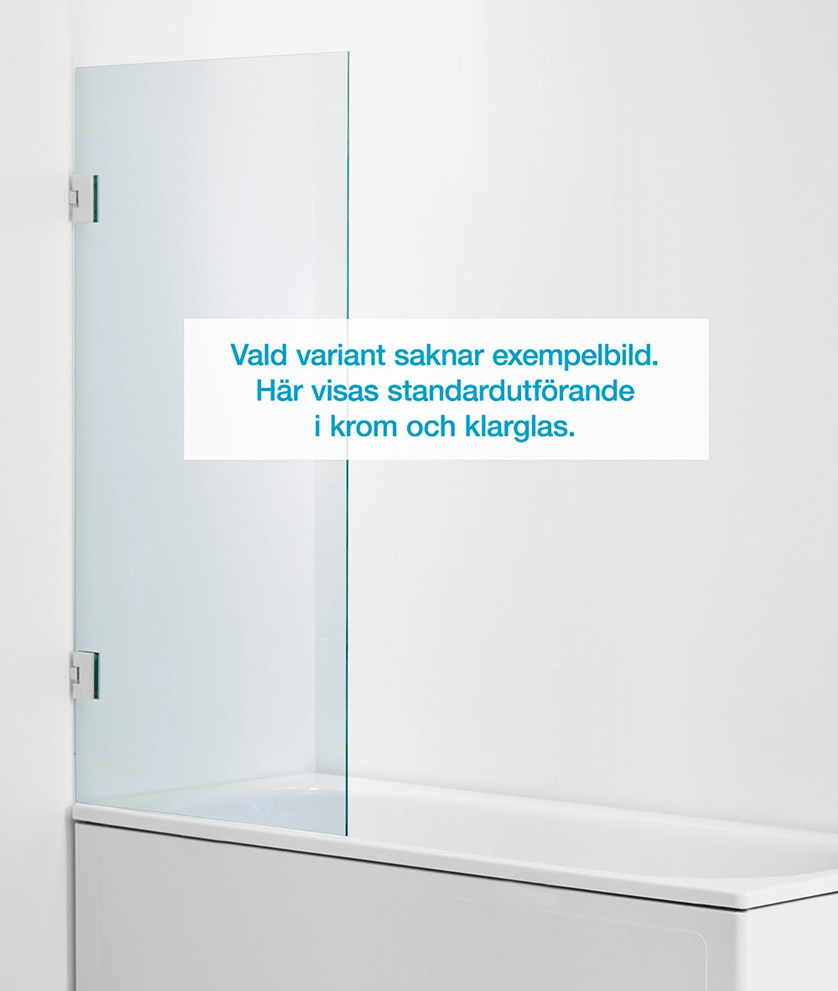 Badkarsvägg Duschbyggarna Design Bad Modell 770 måttbeställd, Vänsterhängd, Krom, Wave 6 mm