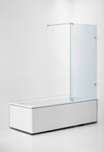 Badkarsvägg Duschbyggarna Design Bad Modell 773 måttbeställd, Krom, Klarglas, 8 mm