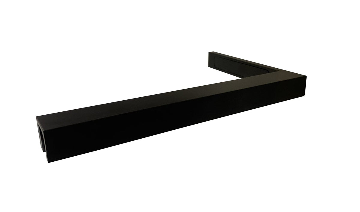 Stabiliserande stag Duschbyggarna Design L-stag, Svart matt, Höger